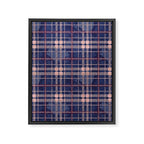 Tartan and Floral Texture Pattern Framed Canvas Print Gallery Image 8