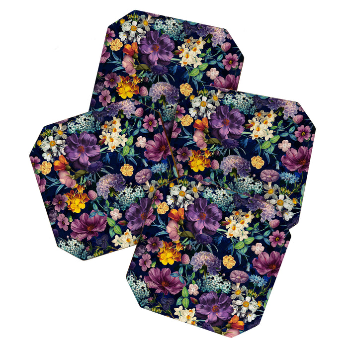 The Secret Glow of Night Flowers Coaster Gallery Image 1