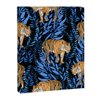 Tiger and leaf pattern Canvas Print Gallery Image 6