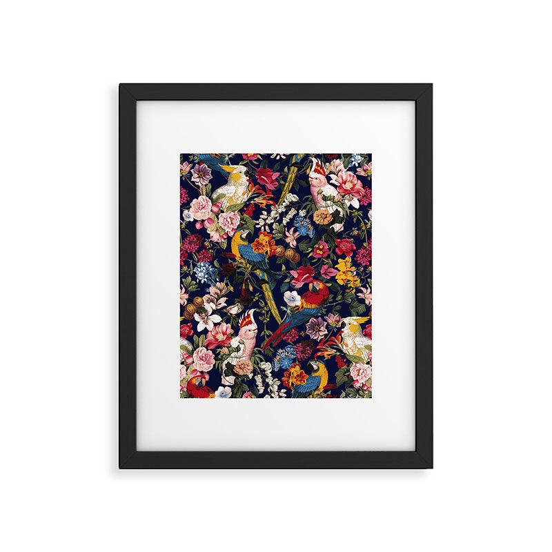 Tropical Birds of the Jungle Framed Art Print Gallery Image 5
