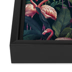 Tropical Flamingos Framed Canvas Print Gallery Image 3