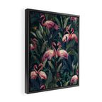 Tropical Flamingos Framed Canvas Print Gallery Image 2