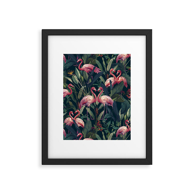 Tropical Flamingos Framed Art Print Gallery Image 5