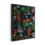 Tropical Flora - Night Framed Canvas Print Gallery Image 2