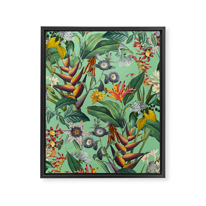 Tropical Flora Framed Canvas Print Gallery Image 1