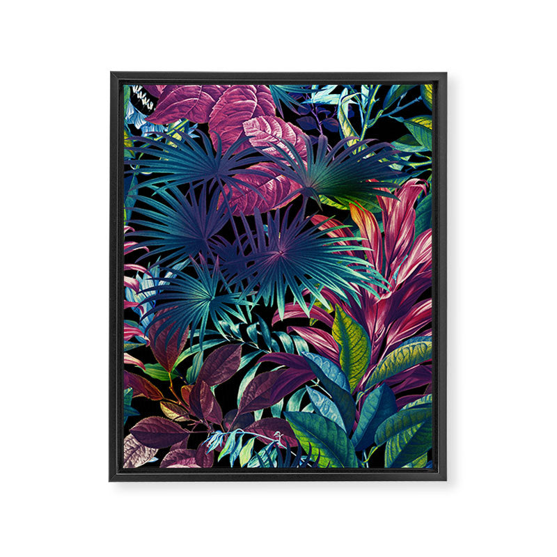 Tropical Garden XV - Night Framed Canvas Print Gallery Image 6