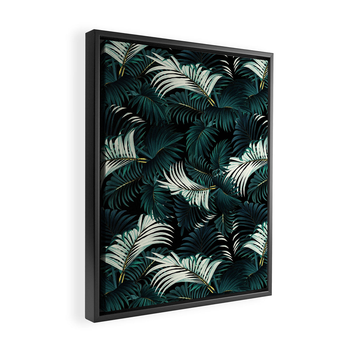 TROPICAL JUNGLE - Night Framed Canvas Print Gallery Image 2