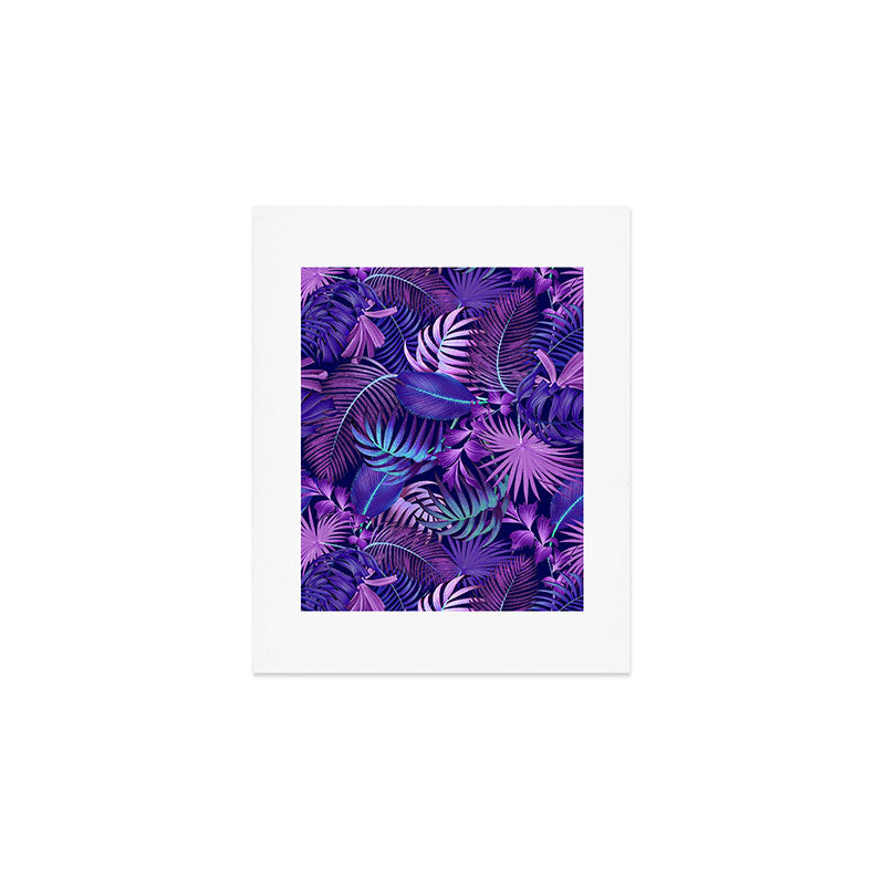 Tropical Leaf Pattern Art Print Gallery Image 1