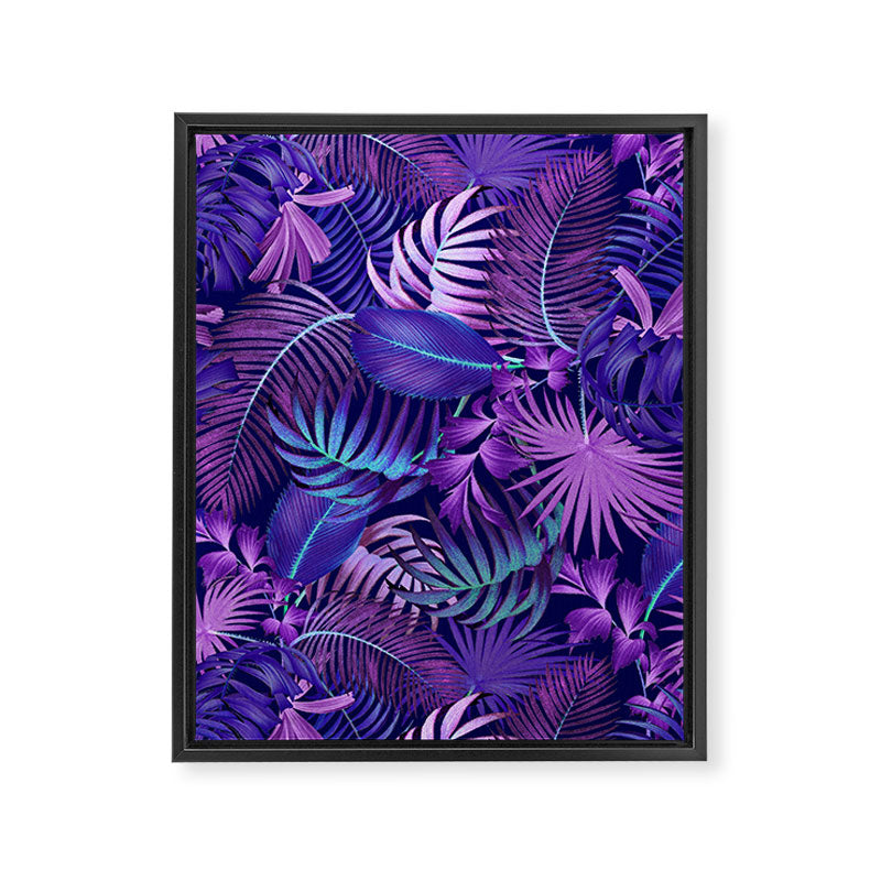 Tropical Leaf Pattern Framed Canvas Print Gallery Image 6