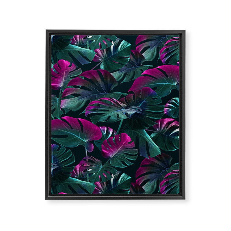 Tropical Monstera Leaf Garden Framed Canvas Print Gallery Image 6