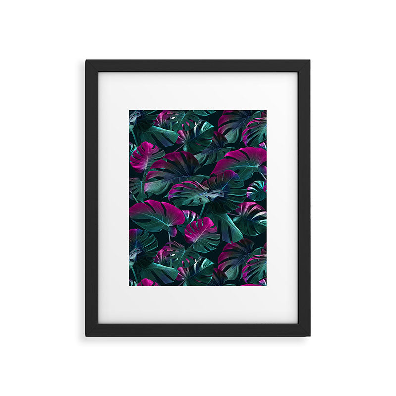 Tropical Monstera Leaf Garden Framed Art Print Gallery Image 5