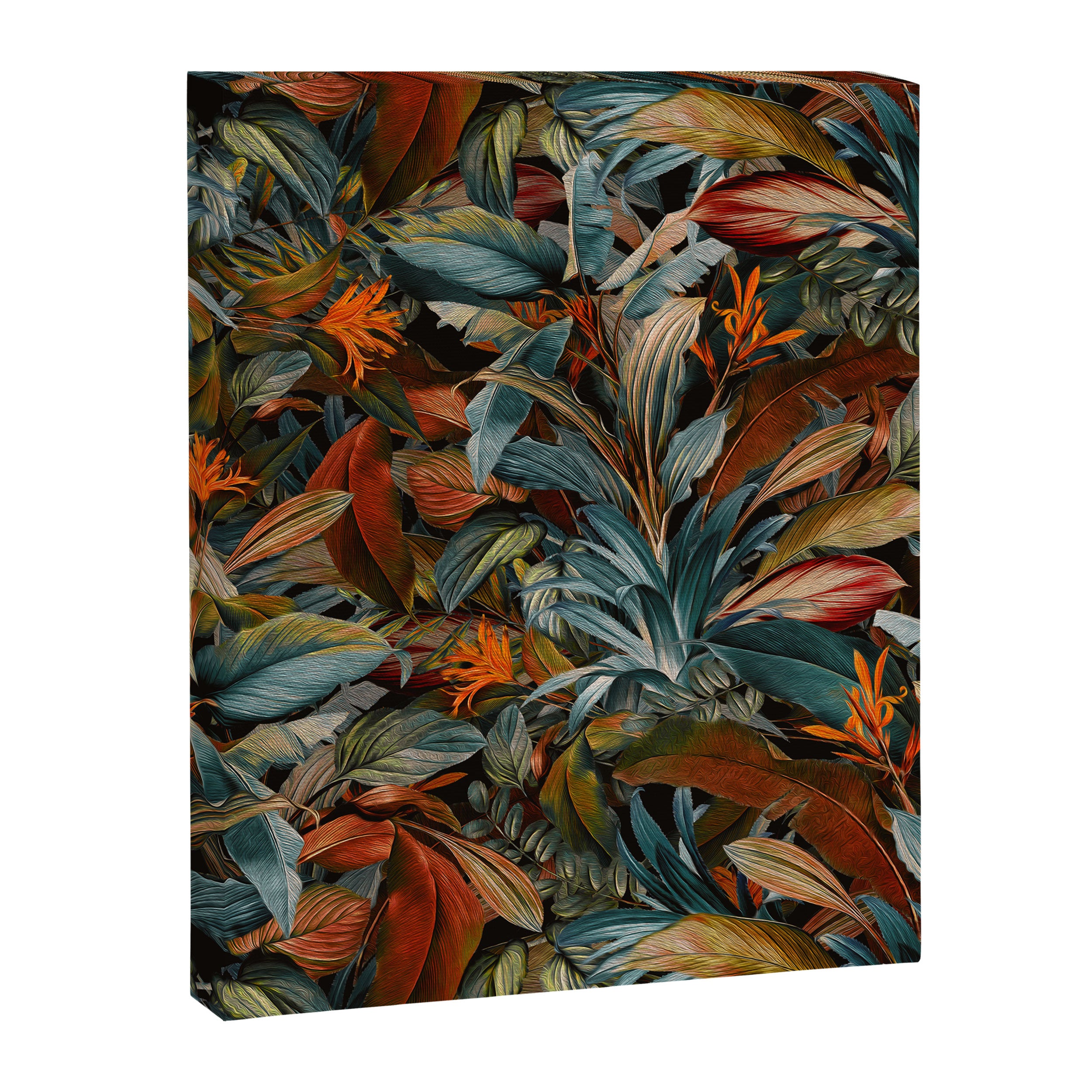 Tropical Night Garden Multicolor Canvas Print Gallery Image 6