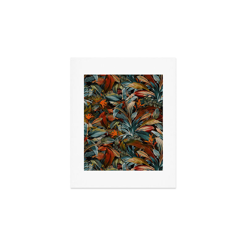 Tropical Night Garden Multicolor Art Print Gallery Image 1