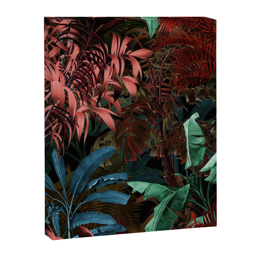 Tropical Night Garden Multicolor Canvas Print Gallery Image 8