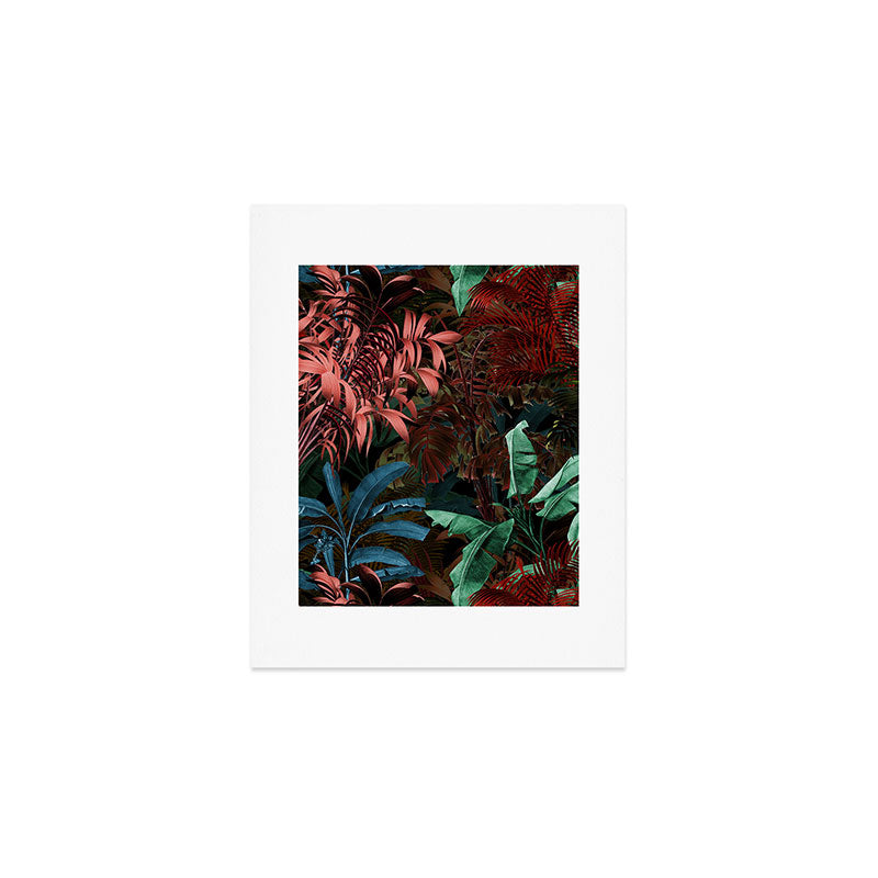 Tropical Night Garden Multicolor Art Print Gallery Image 1