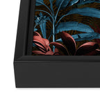Tropical Night Garden Multicolor Framed Canvas Print Gallery Image 3