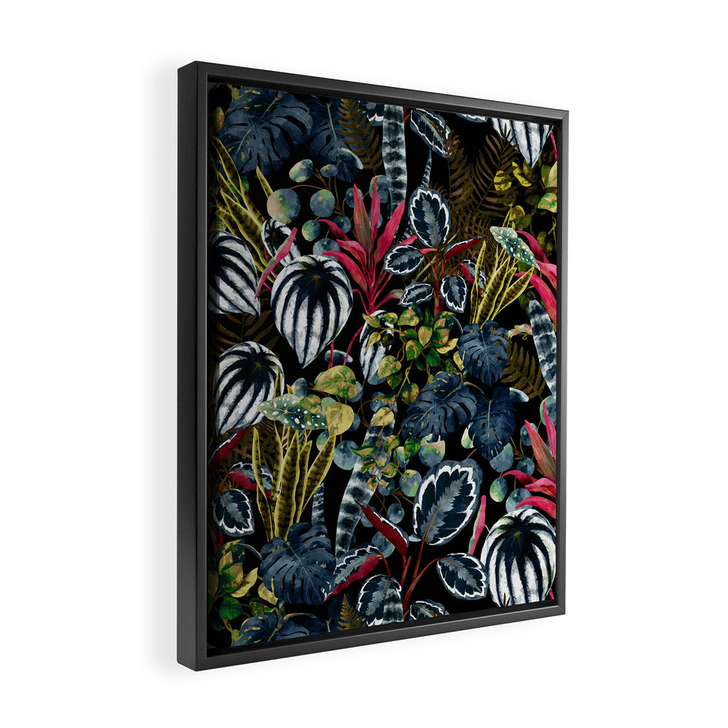 Tropical Night Garden  XX Framed Canvas Print Gallery Image 2