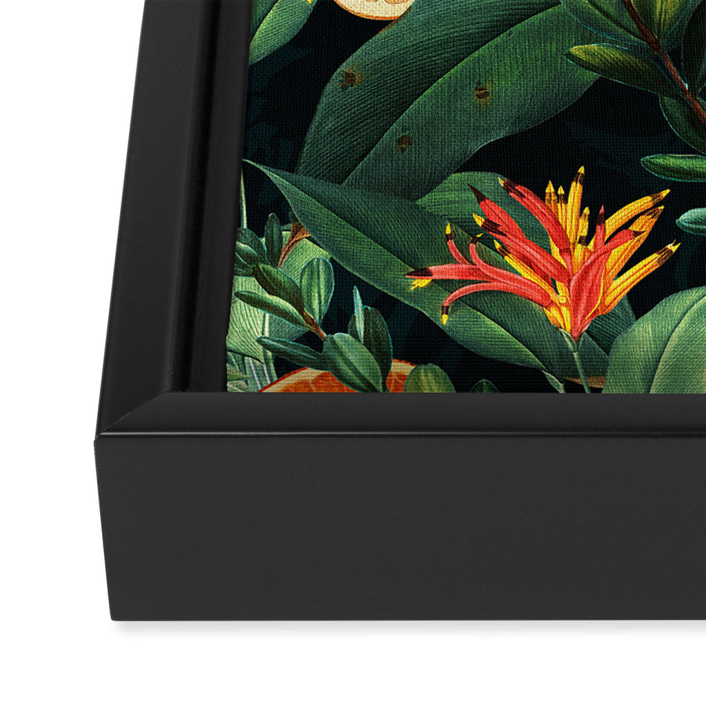 Tropical Orange Garden III Framed Canvas Print Gallery Image 3