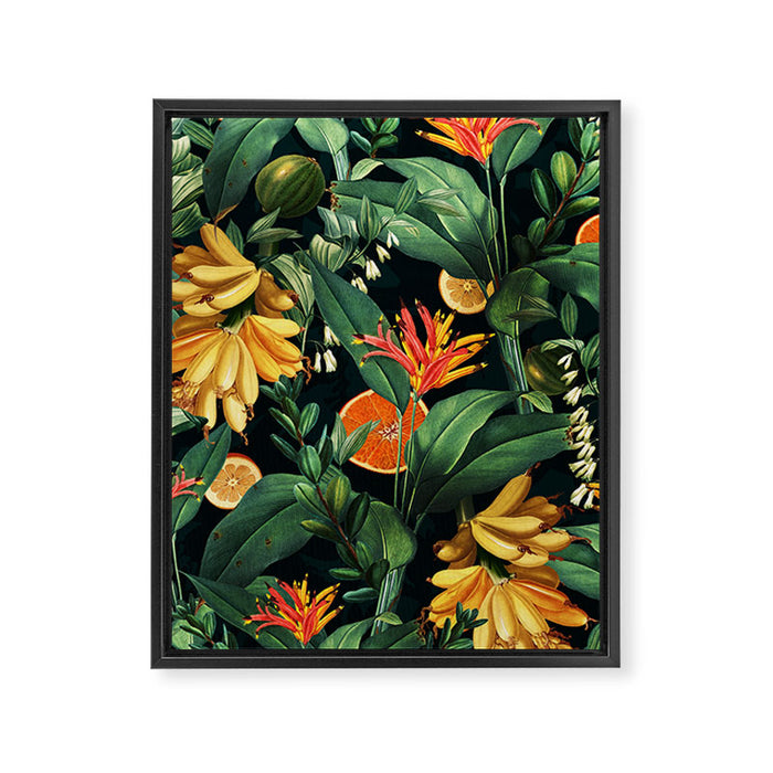 Tropical Orange Garden III Framed Canvas Print Gallery Image 1