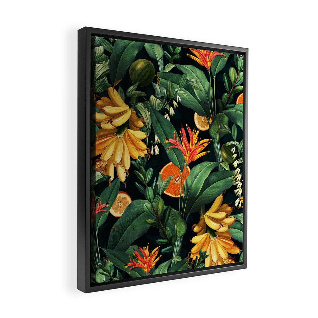 Tropical Orange Garden III Framed Canvas Print Gallery Image 2