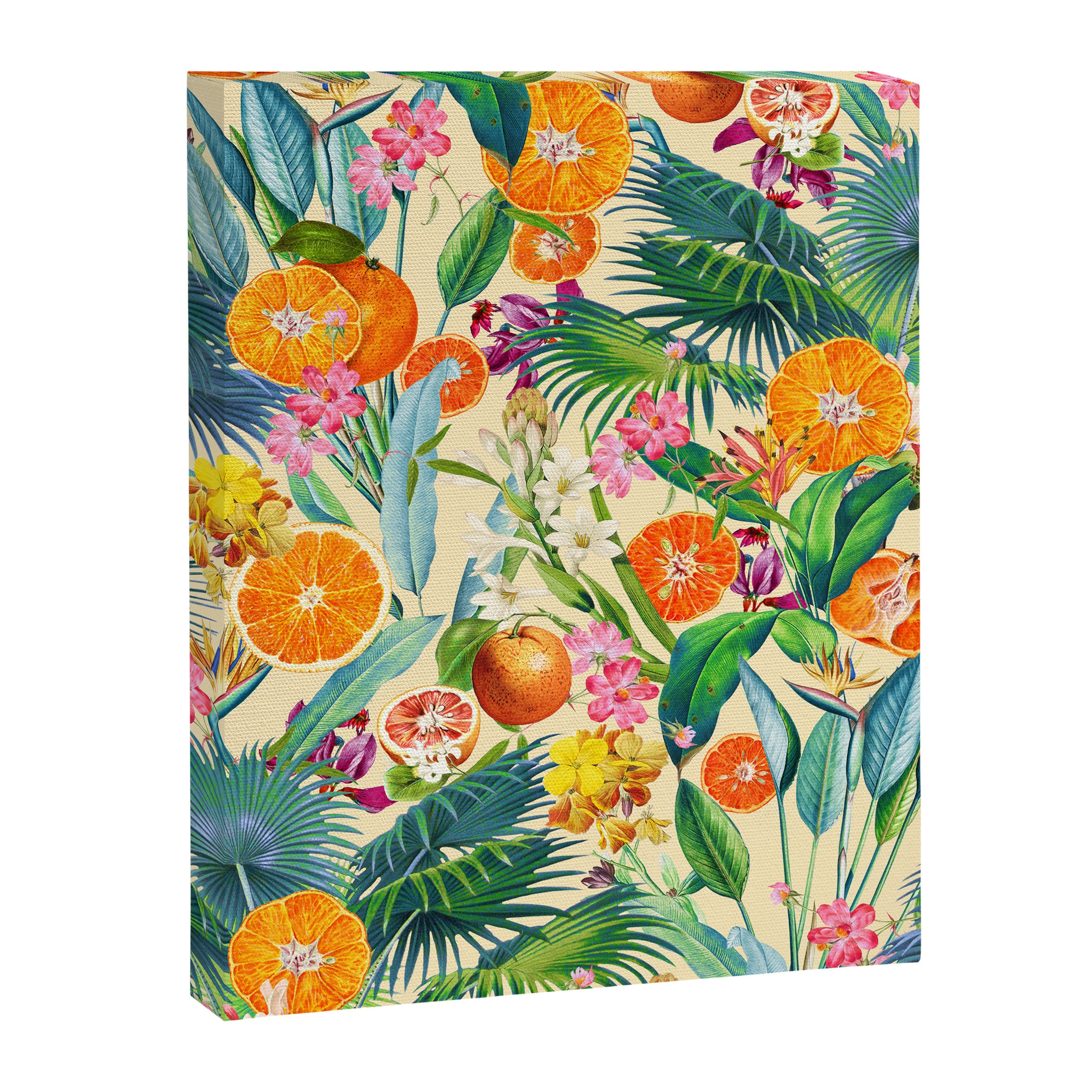 Tropical Orange Garden II Canvas Print Gallery Image 8