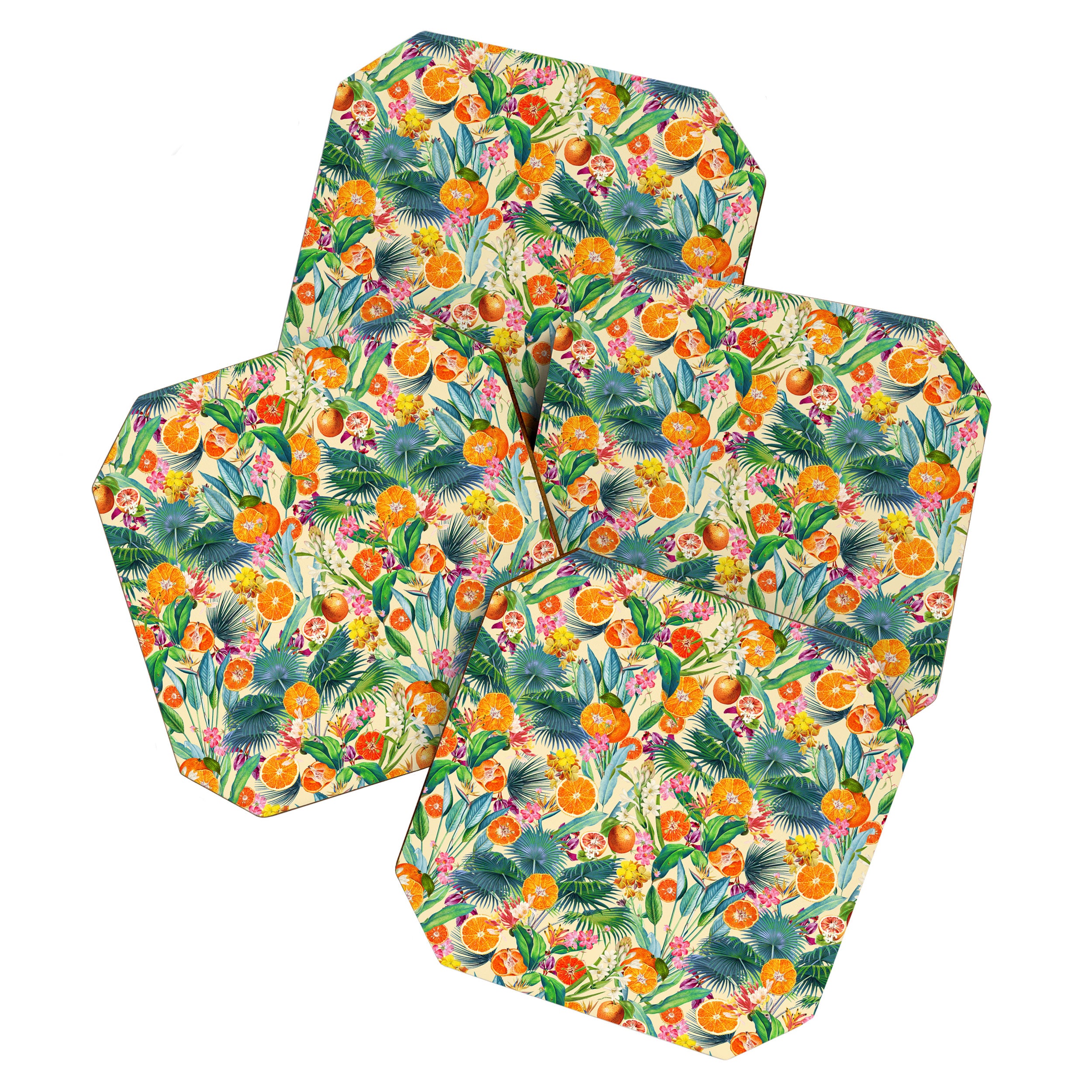 Tropical Orange Garden II Coaster Gallery Image 1