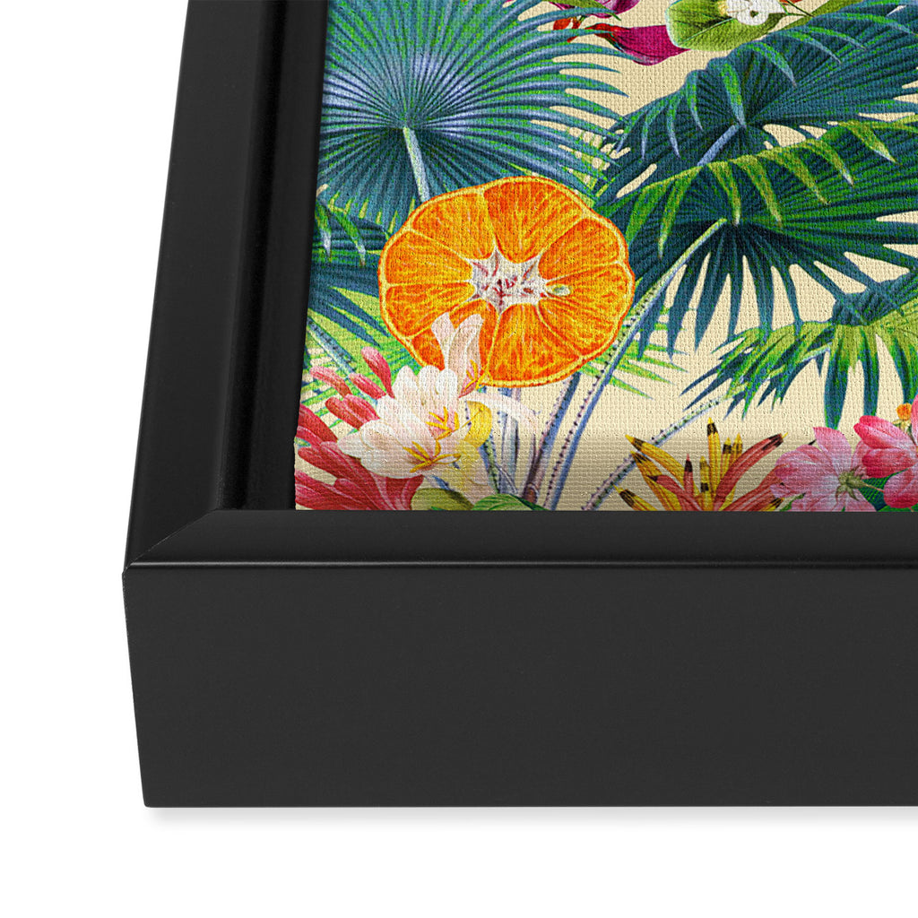 Tropical Orange Garden II Framed Canvas Print Gallery Image 3