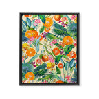 Tropical Orange Garden II Framed Canvas Print Gallery Image 8
