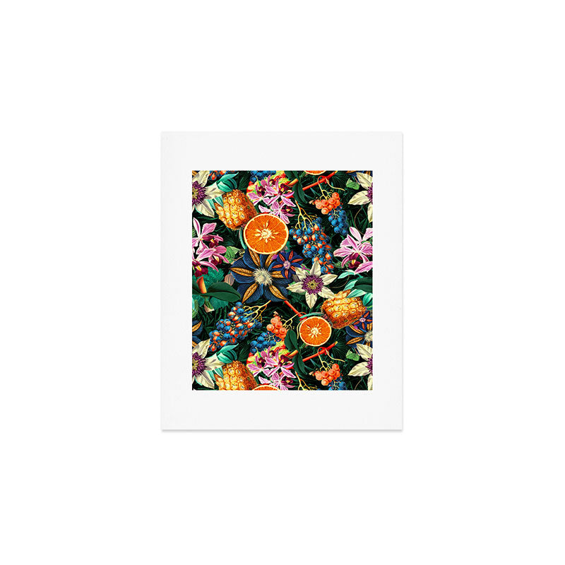 Tropical Orange Garden Art Print Gallery Image 1