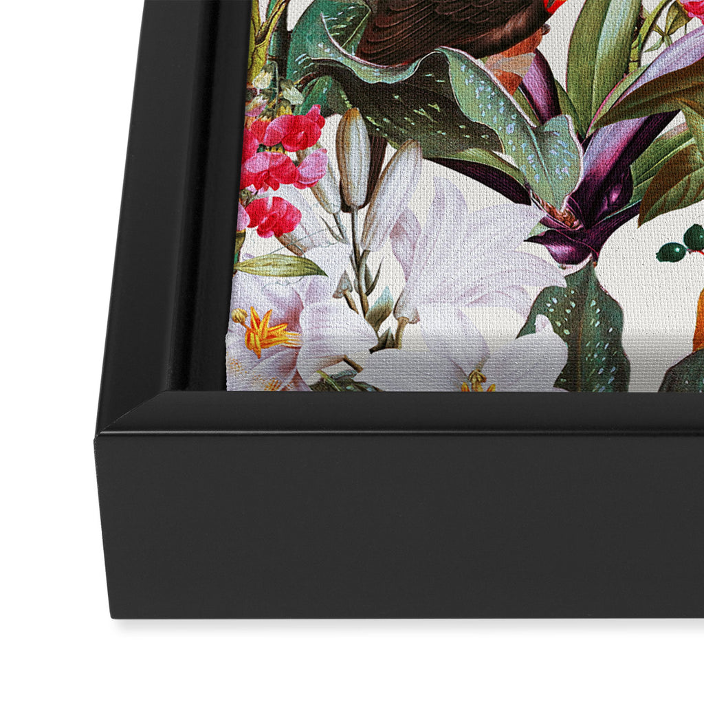 Tropical Toucan Garden Framed Canvas Print Gallery Image 3