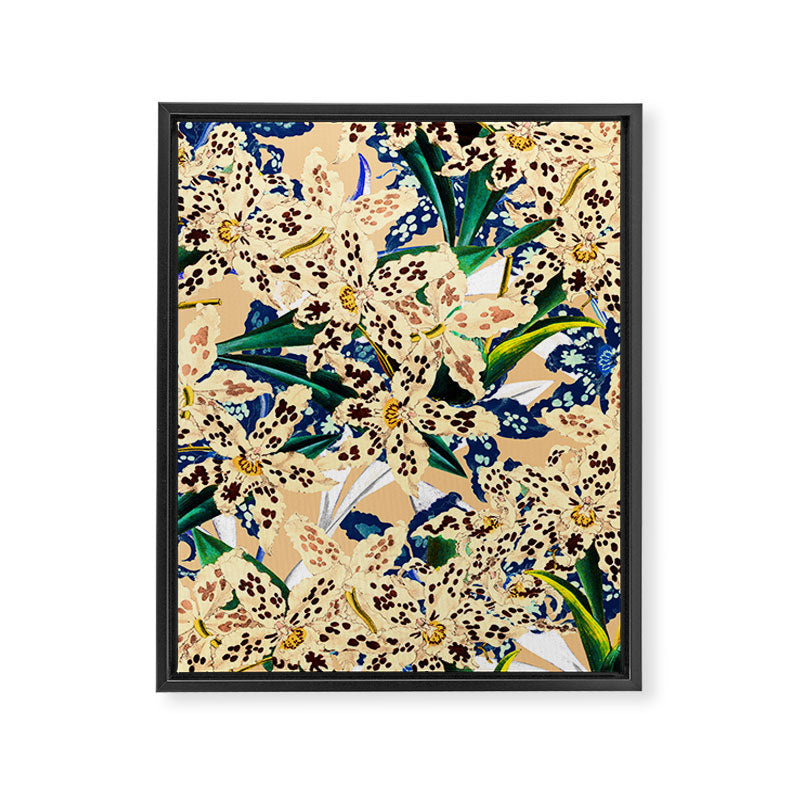 Vintage Exotic Garden Framed Canvas Print Gallery Image 6
