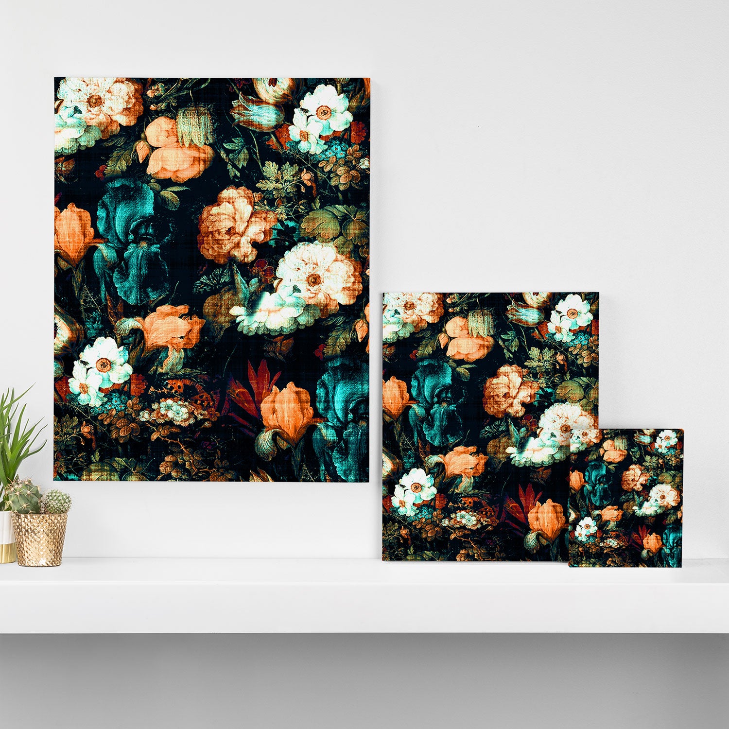 Vintage Floral Canvas Print Gallery Image 3