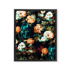 Vintage Floral Framed Canvas Print Gallery Image 3