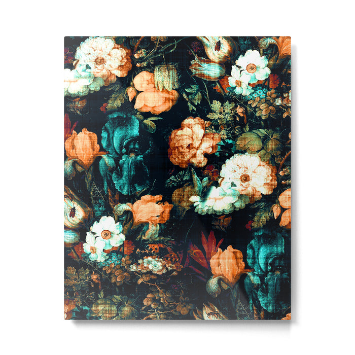 Vintage Floral Metal Print Gallery Image 1