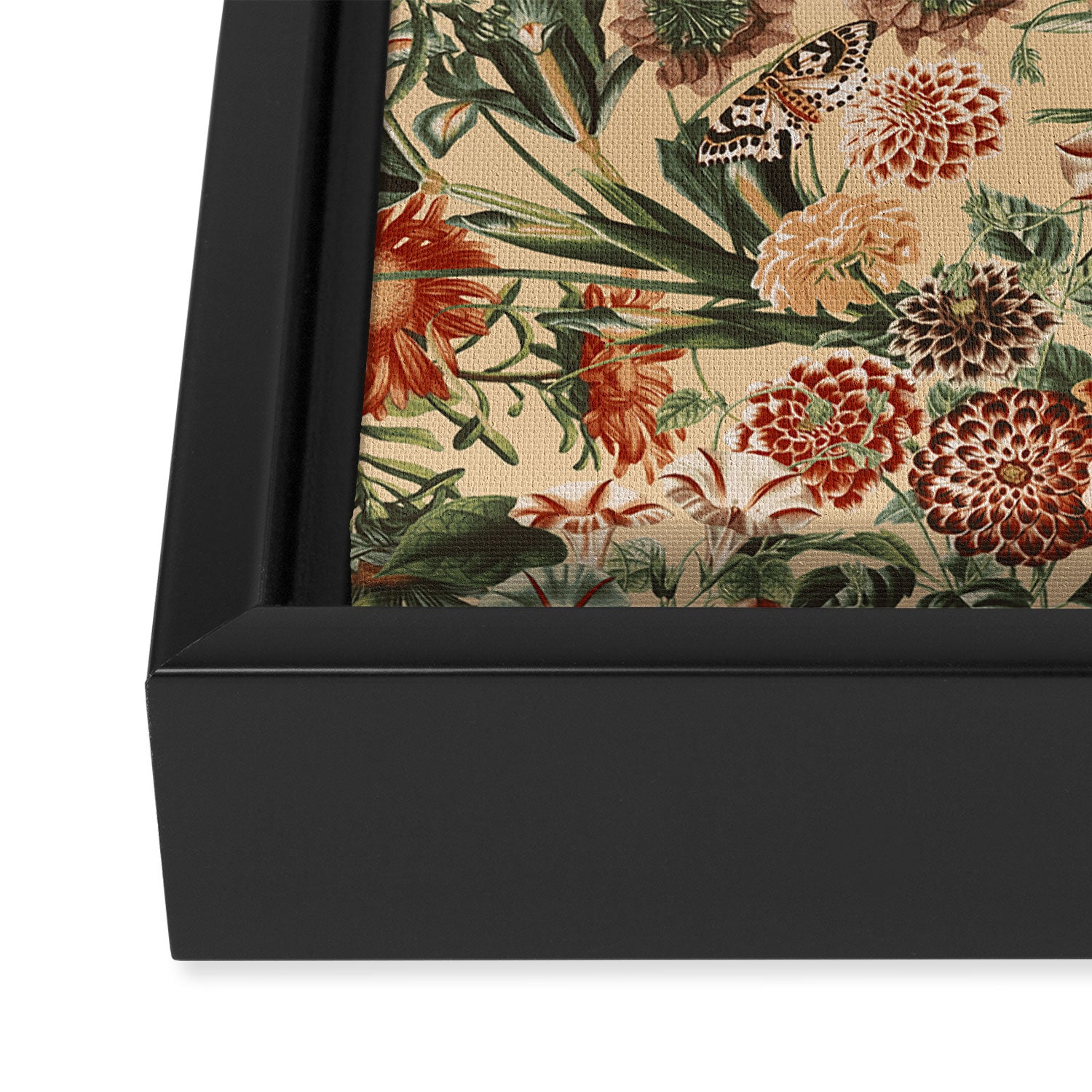 Vintage Flower Garden Framed Canvas Print Gallery Image 3