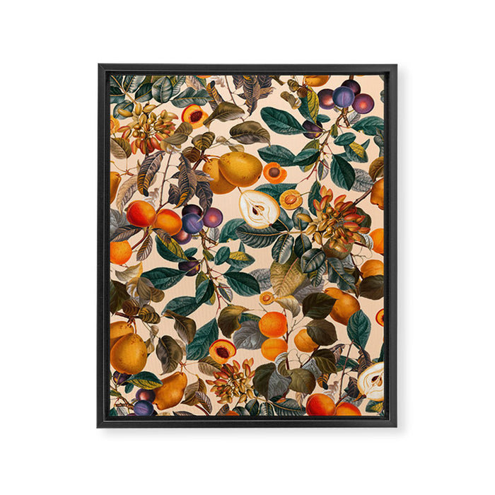 Vintage Fruit Pattern IX Framed Canvas Print Gallery Image 1