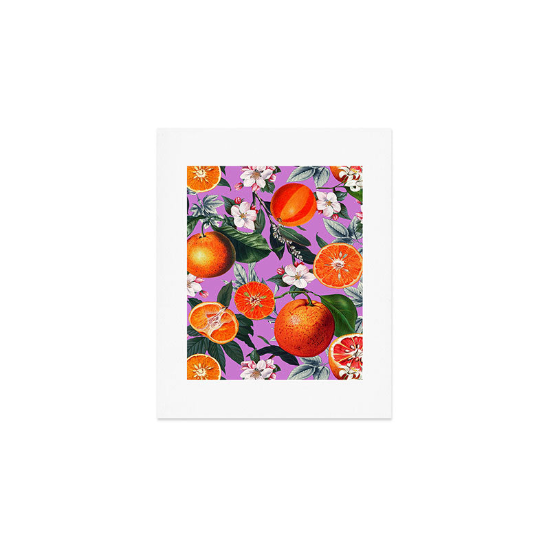 Vintage Fruit Pattern X Art Print Gallery Image 1