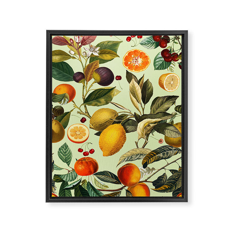 Vintage Fruit Pattern XIII Framed Canvas Print Gallery Image 6