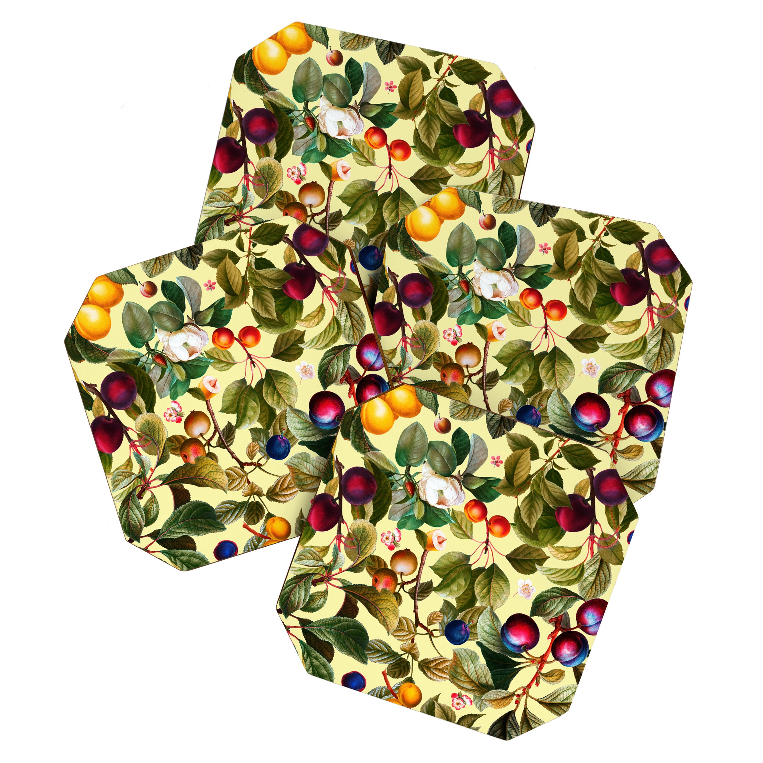 Vintage Fruit Pattern XXI Coaster Gallery Image 1