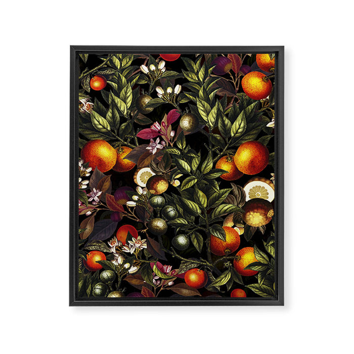 Vintage Fruit Pattern XXVII Framed Canvas Print Gallery Image 1