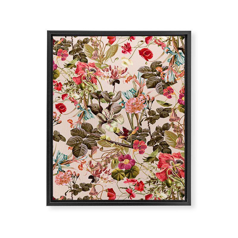 Vintage Summer Garden Framed Canvas Print Gallery Image 8