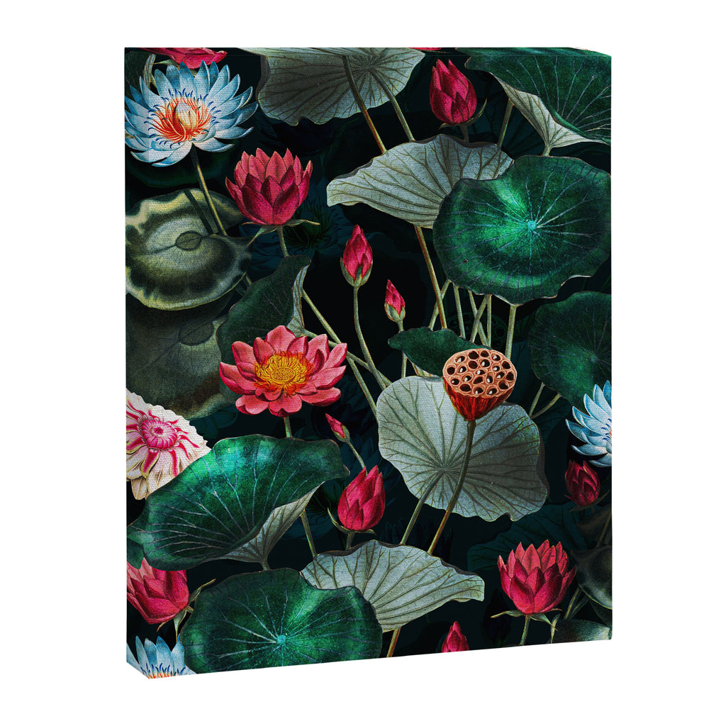 Water Lily - Night Canvas Print Gallery Image 6