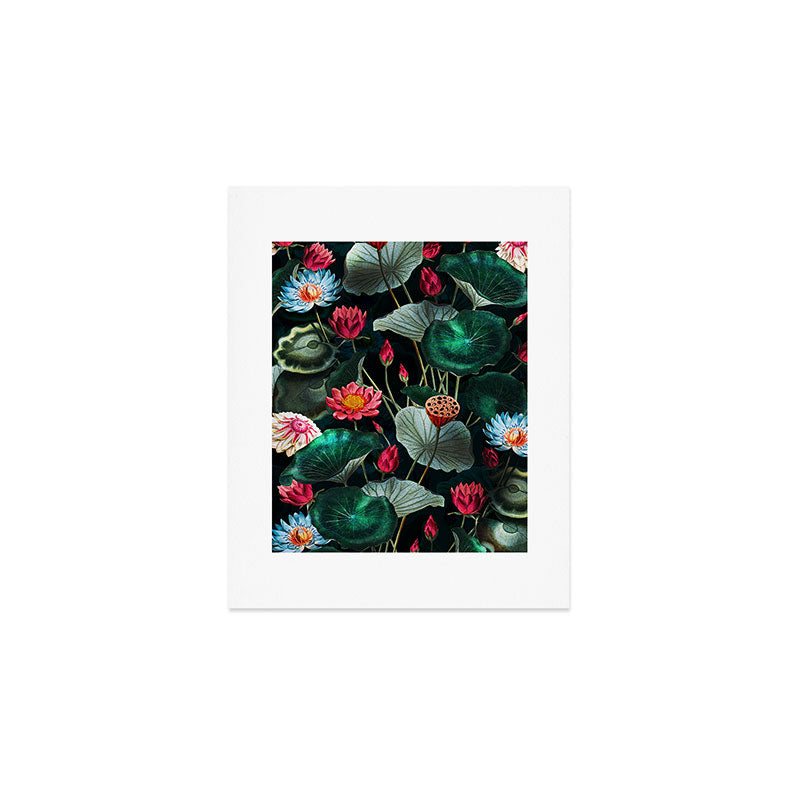 Water Lily - Night Art Print Gallery Image 1