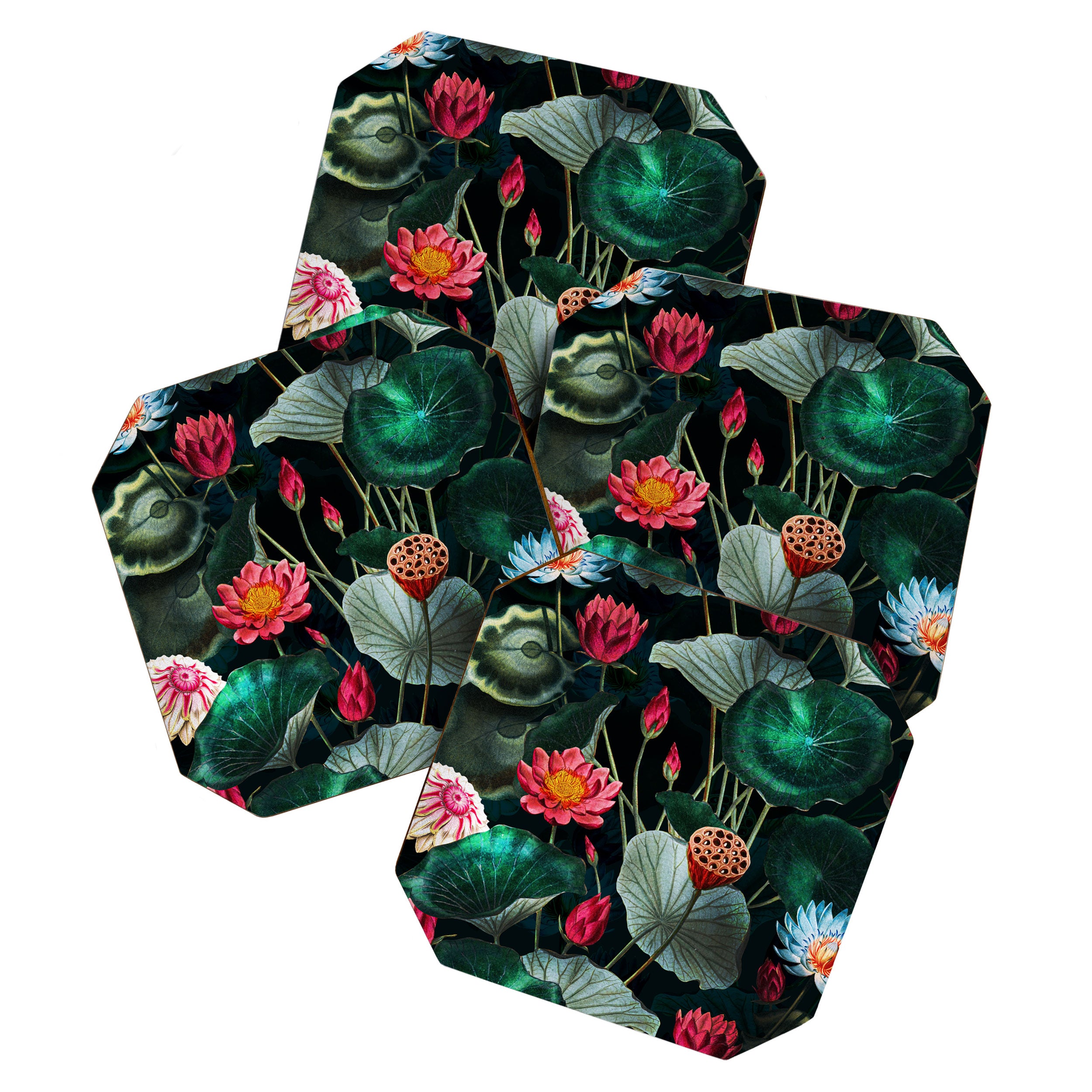 Water Lily - Night Coaster Gallery Image 1