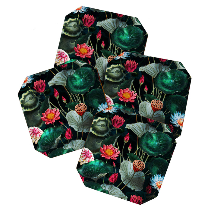 Water Lily - Night Coaster Gallery Image 1