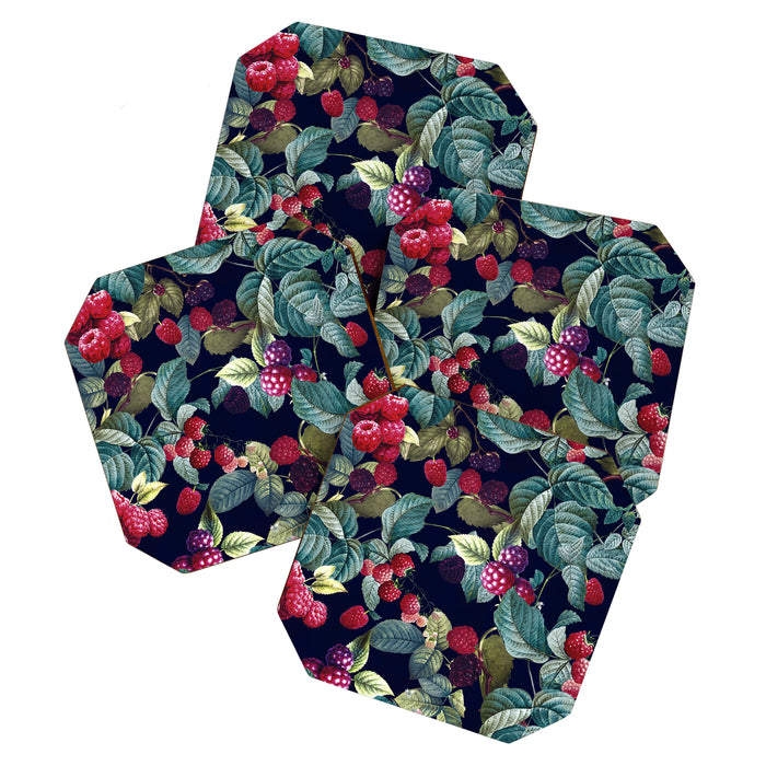 Wild Blackberry - Night  Coaster Gallery Image 1