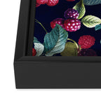 Wild Blackberry - Night  Framed Canvas Print Gallery Image 3