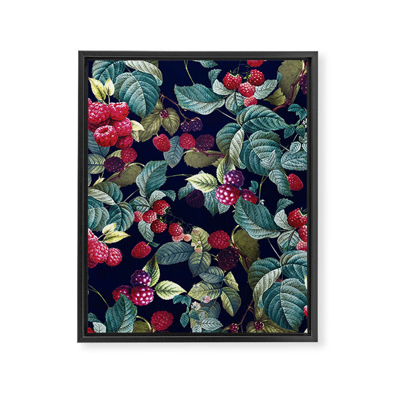 Wild Blackberry - Night  Framed Canvas Print Gallery Image 6