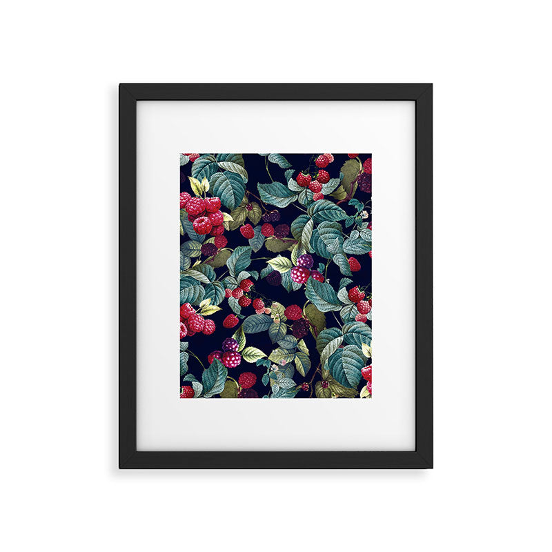 Wild Blackberry - Night  Framed Art Print Gallery Image 5