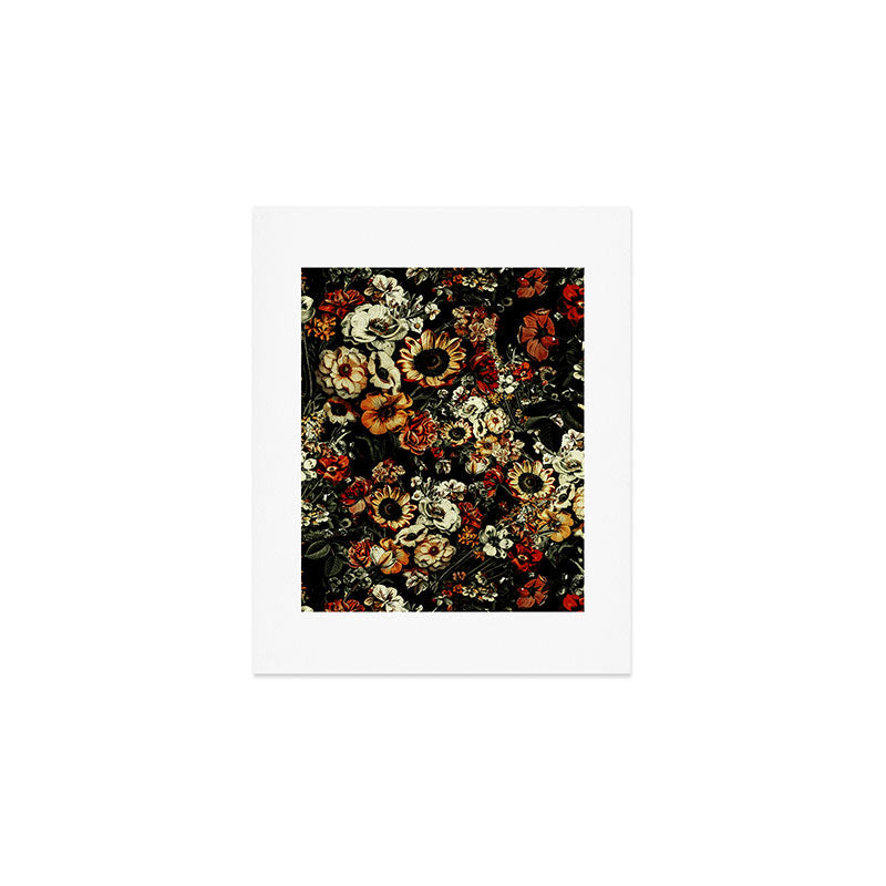 Winter Night Garden Art Print Gallery Image 1